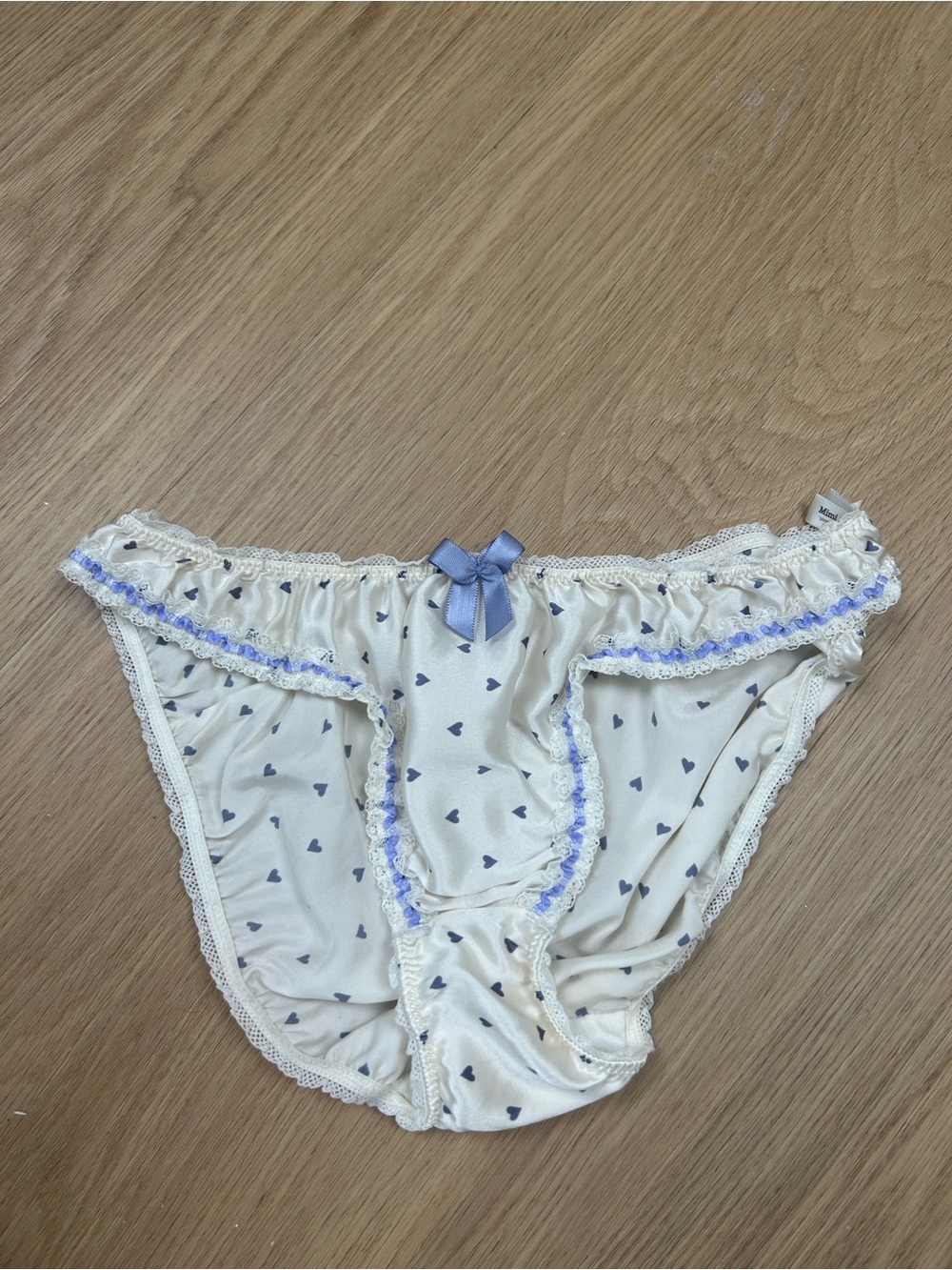 Mimi Holliday 100% Silk Heart Print Panty S